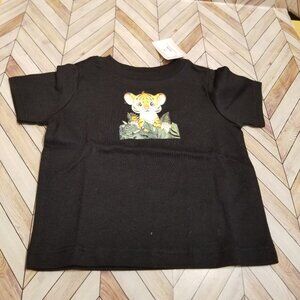 Baby Shirt – Baby Tiger with Leaf Design